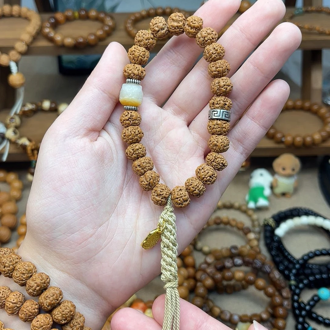 金刚菩提手串紫*搭配醒狮