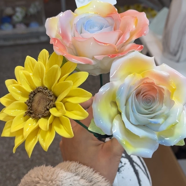 无铅玻璃2*非遗陶瓷手捏花223