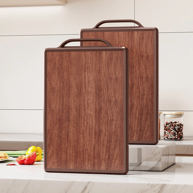 乌檀木菜板实木家用大号木砧板加厚高档双面案板家用切菜板刀板