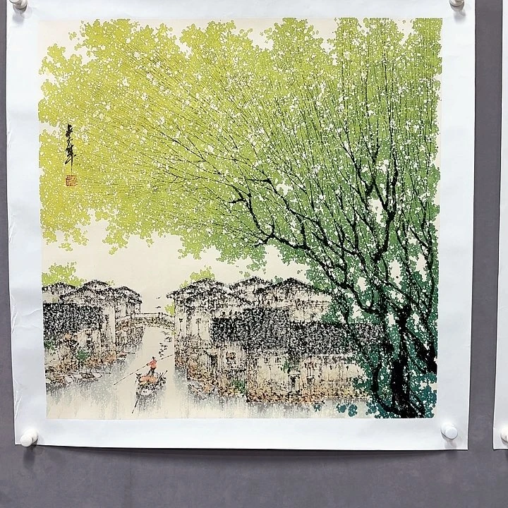 国画亲笔手绘放心去藏