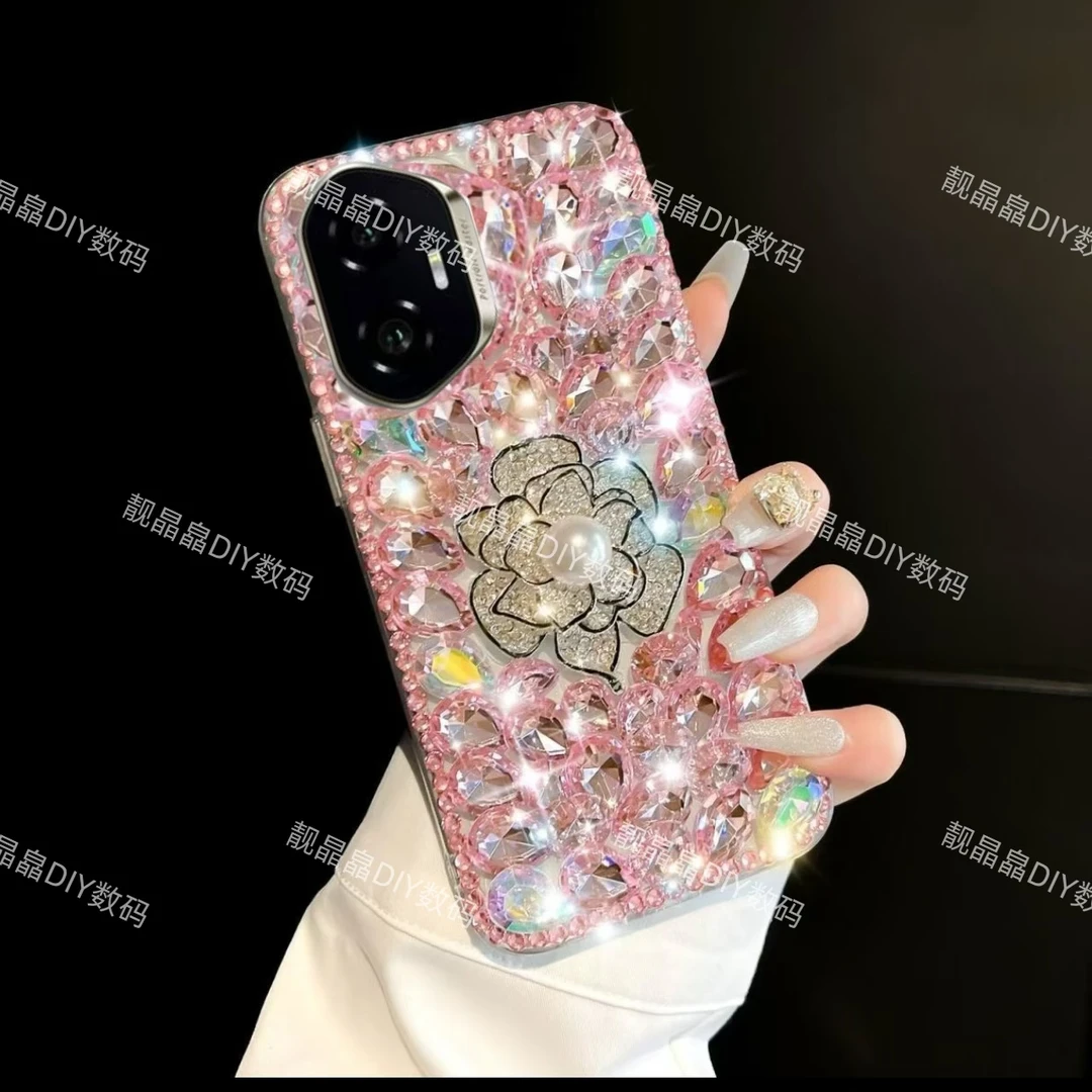 适用荣耀300手机壳新款Honor300pro硅胶软壳全包镜头防摔满钻高档