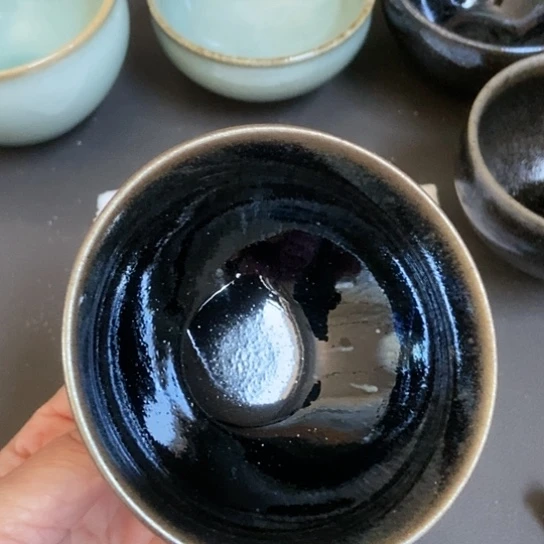 茶盏415 建窑建盏微瑕磨底