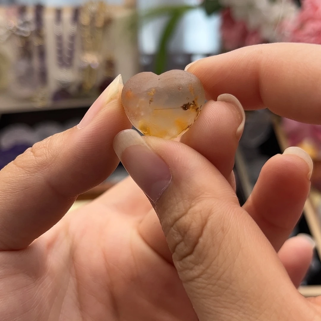 未镶嵌颈饰紫晶吢*爱心109