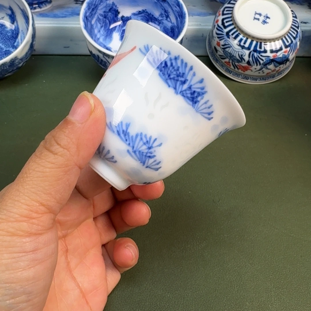 陶瓷景德镇纯手绘茶具圆圆225