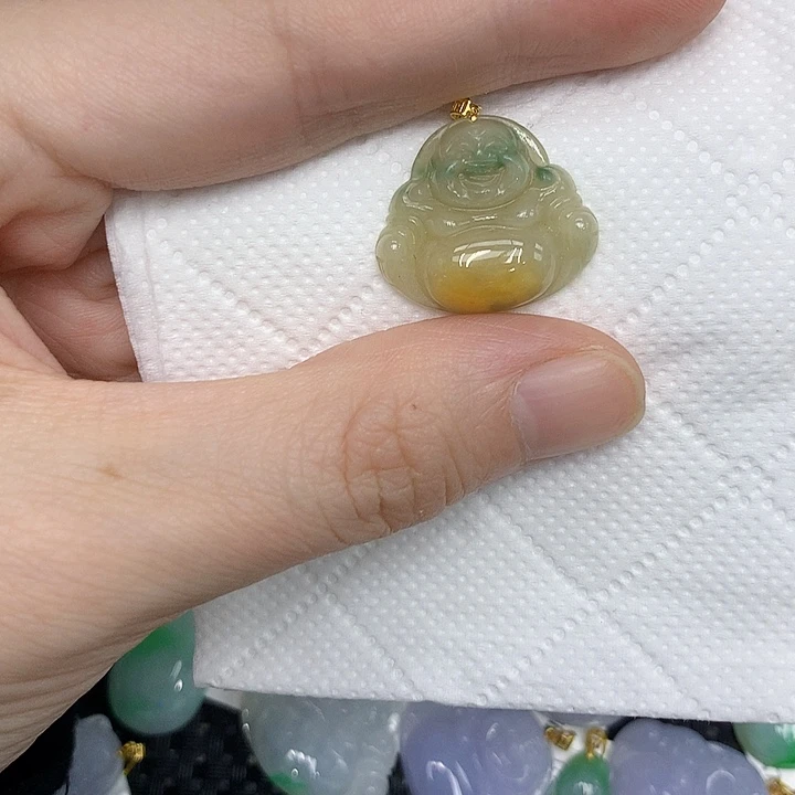 颈饰18K金镶嵌翡翠1344667899