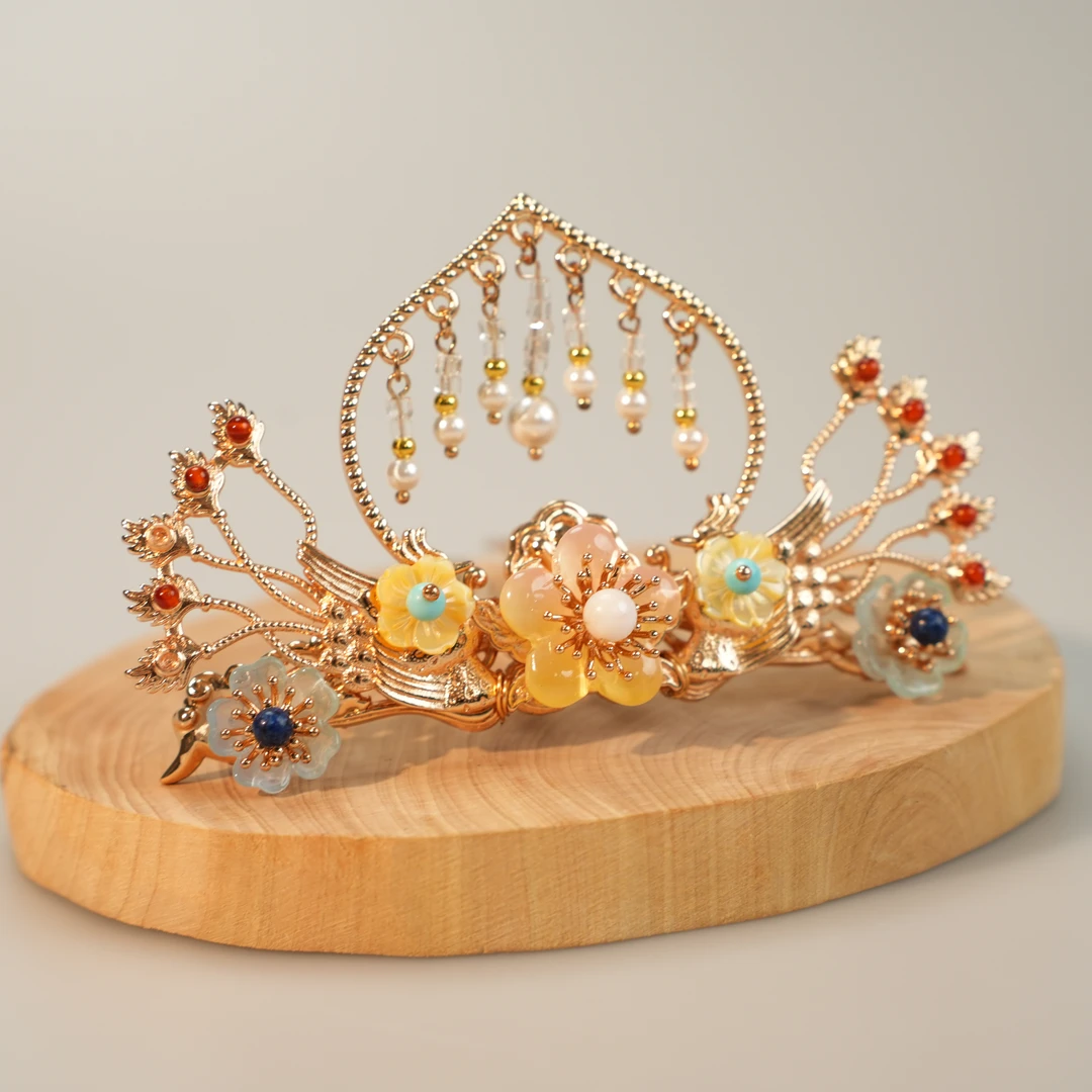 古悦倾城（玄女）古风汉服发饰超仙手工小冠百搭