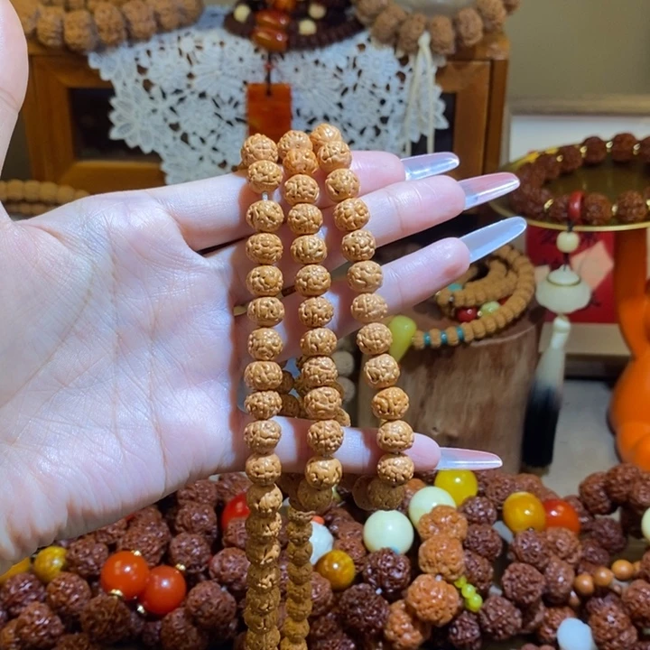 执***依金刚菩提手串96原籽金蝉3圈一物