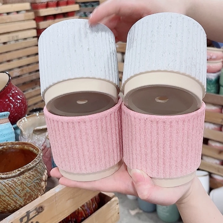 有孔.凑单10元陶瓷花盆发货！