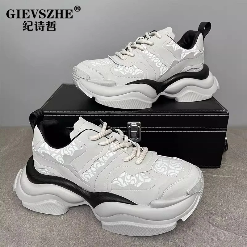 【美式鞋子】纪诗哲厚底增高个性高级感轻奢潮流运动休灵蛇厚底增高