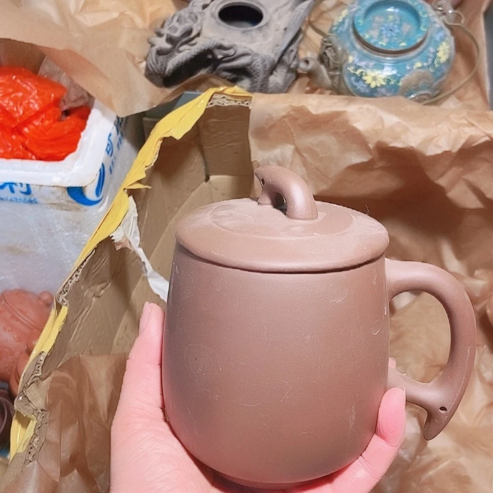 紫砂茶杯宜兴紫砂手工制作