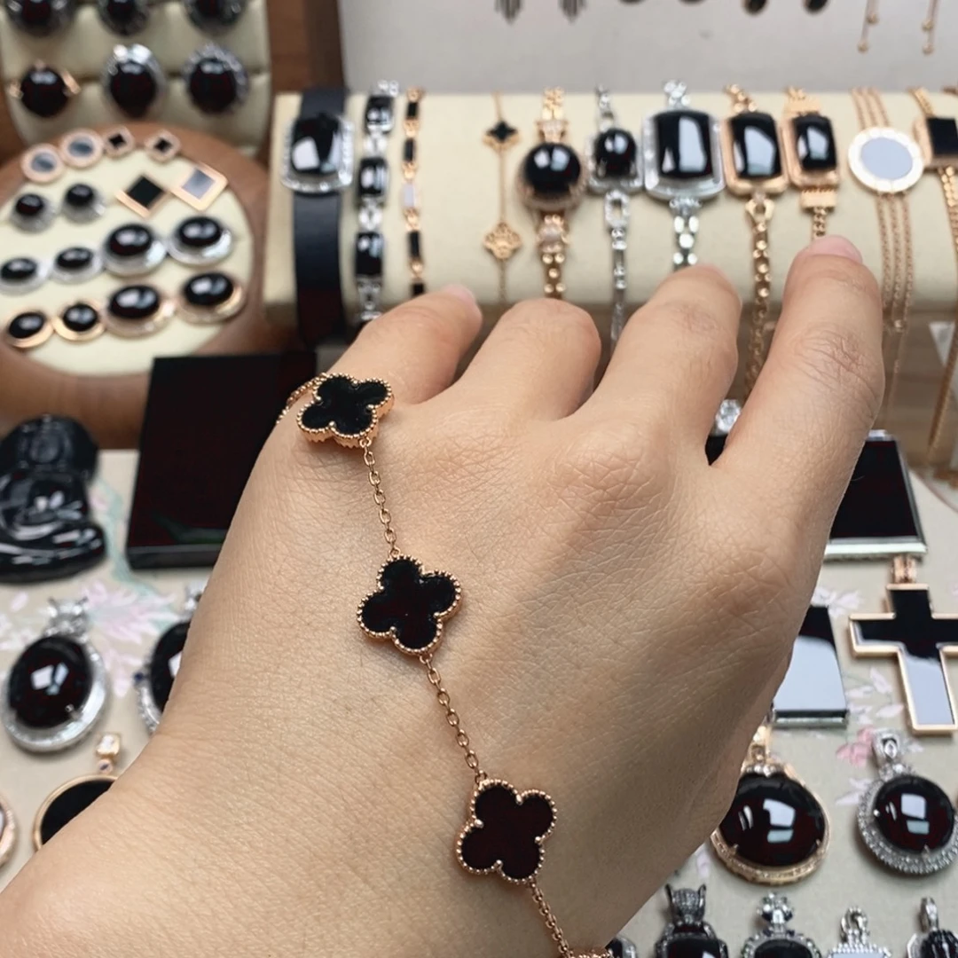 18K金镶嵌手链翡翠