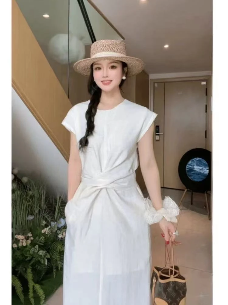 Sunrise】2025夏季新款白月光老钱风法式优雅显瘦气质连衣裙