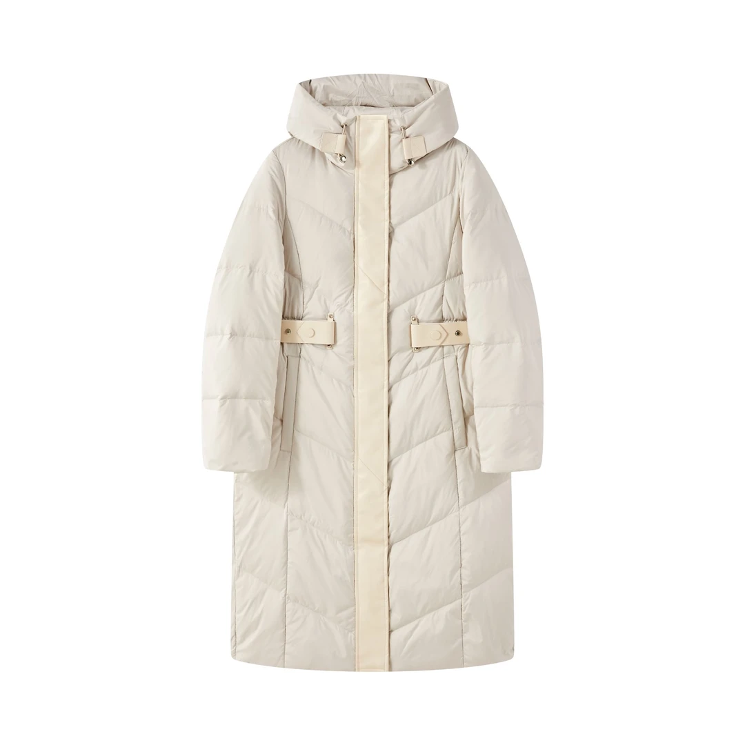 冰冰【暮雪之约】可溯源安心90白鹅绒 高端系列拼皮鹅绒服