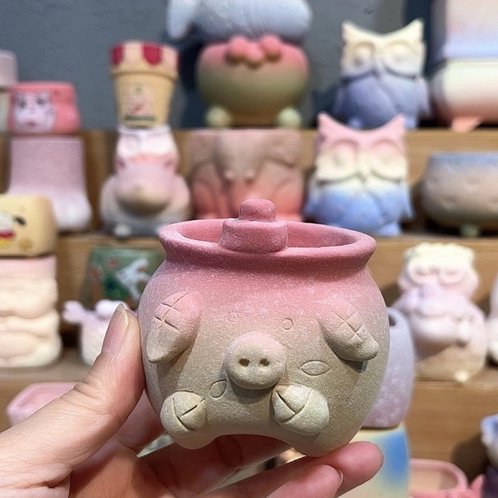 麦饭石多肉植物花盆