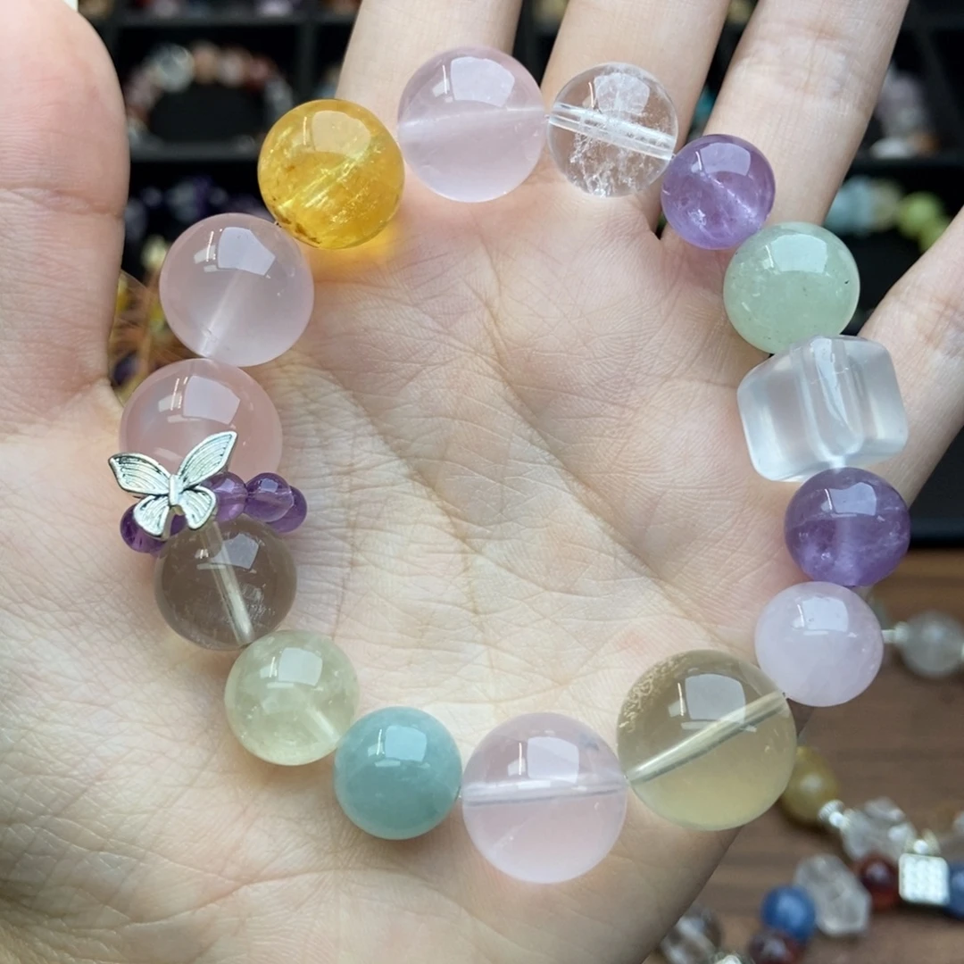 水晶手链合金紫水晶