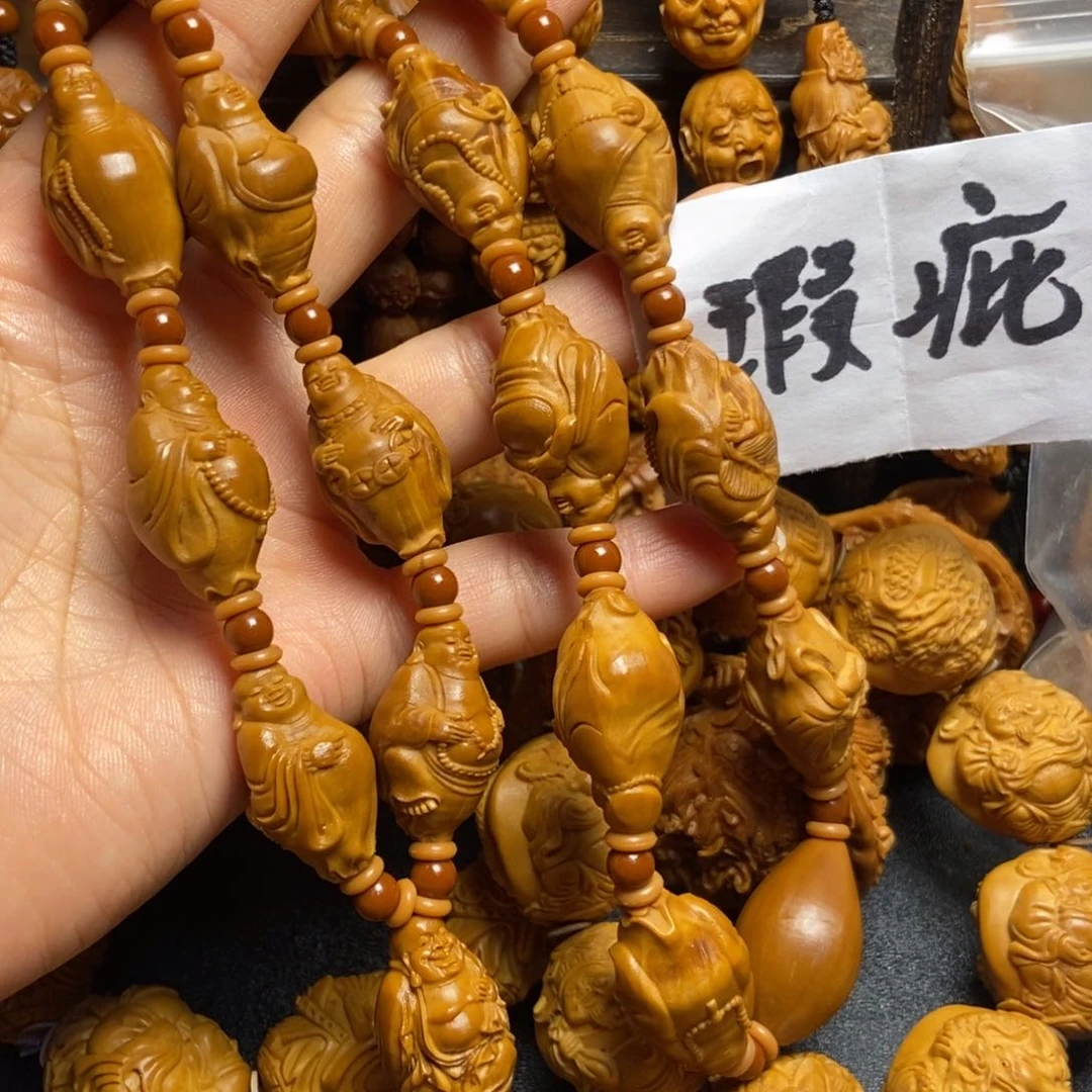 【闪购商品】手串/手链橄榄核琴**声站立弥勒脖挂上色