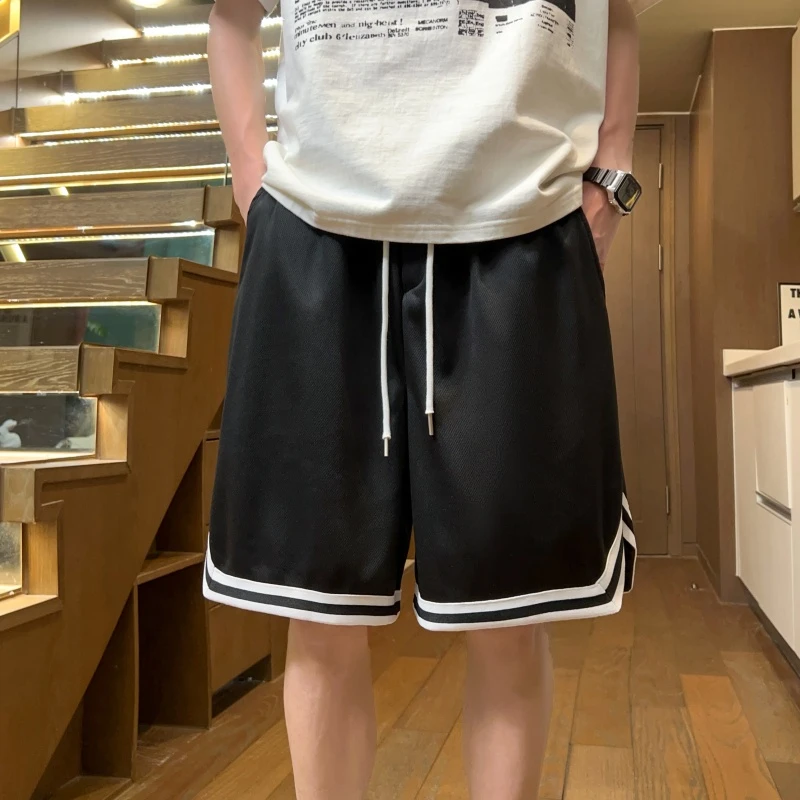 美式休闲短裤男夏季2025新款潮牌潮流运动篮球青少年速干五分裤
