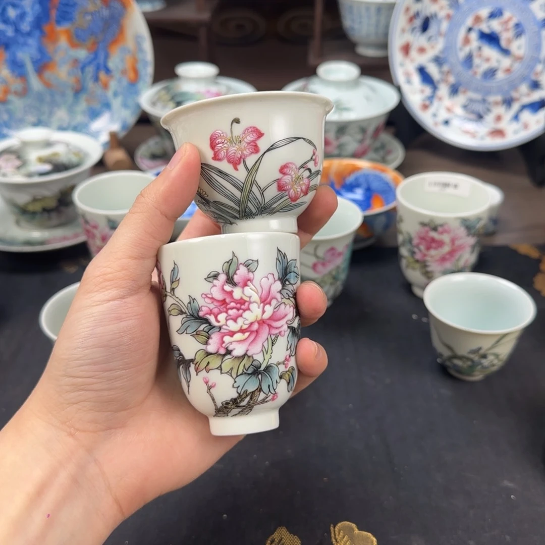 杯幽*景德镇手工手绘陶瓷