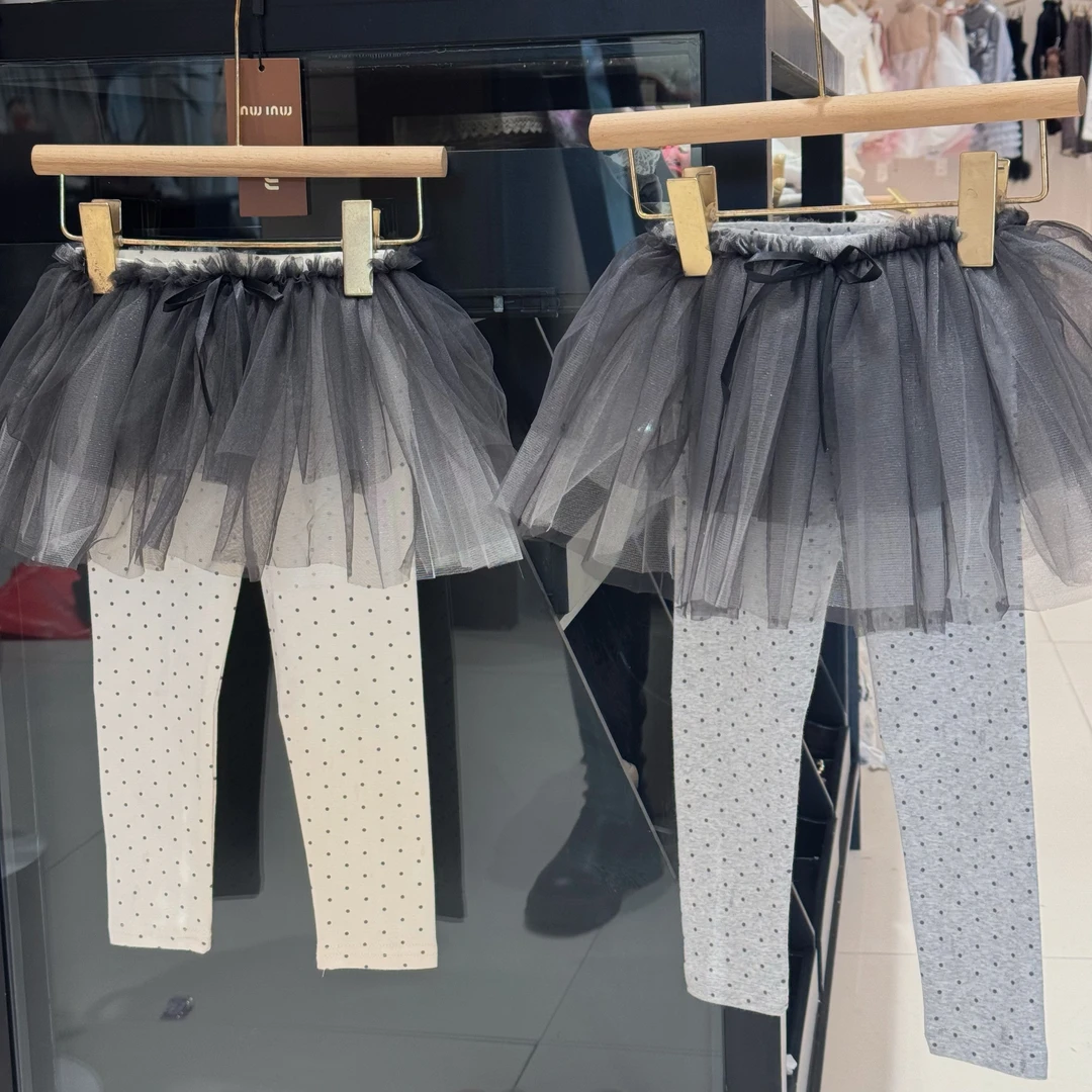 雏奇实体高品质  莎莎波点打底裤裙