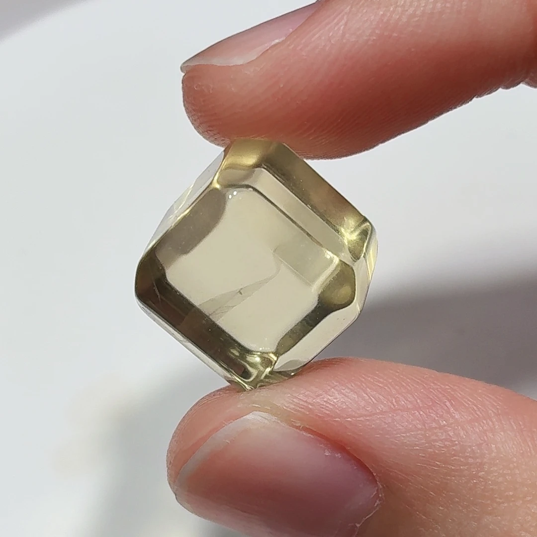 水晶未镶嵌珠宝半成品黄水方糖