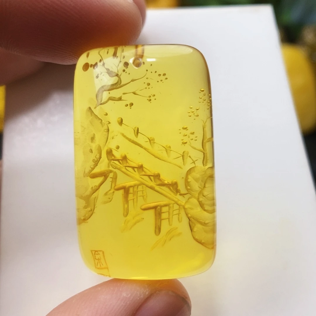 【闪购商品】未镶嵌吊坠(不含链)金珀