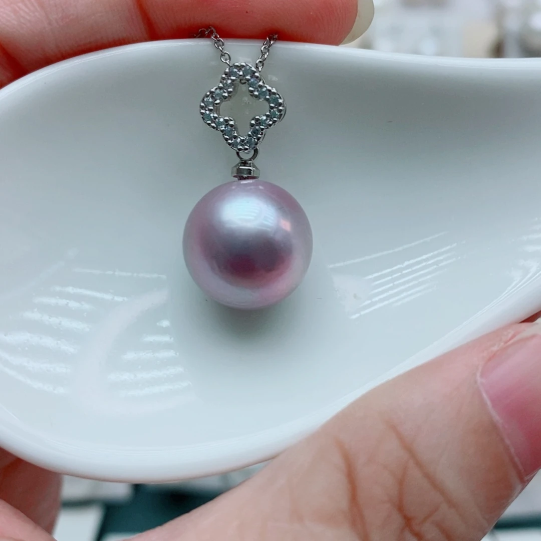 淡水珍珠未镶嵌吊坠(赠链)13mm