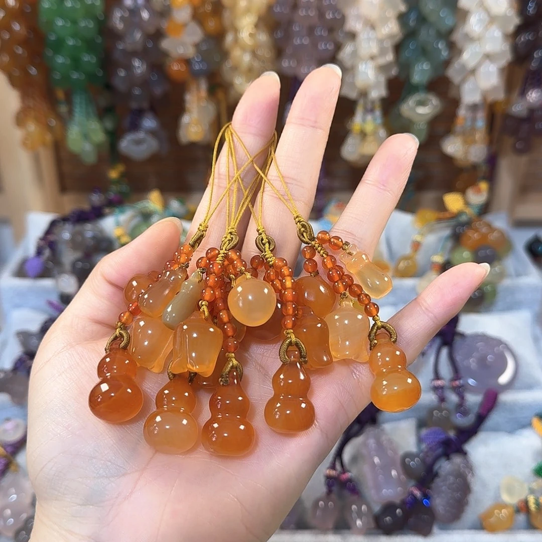 玛瑙/玉髓手机挂件福利款通货料子不挑带有包容点未镶嵌