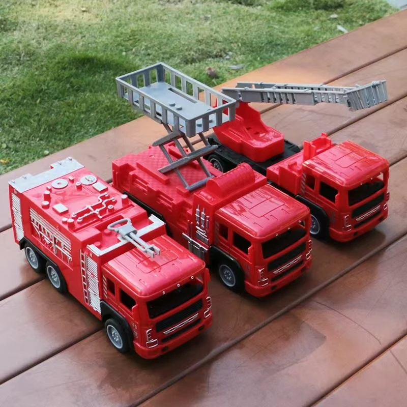 儿童玩具消防车可升降云梯车耐摔仿真汽车模型滑行男孩礼物玩具车