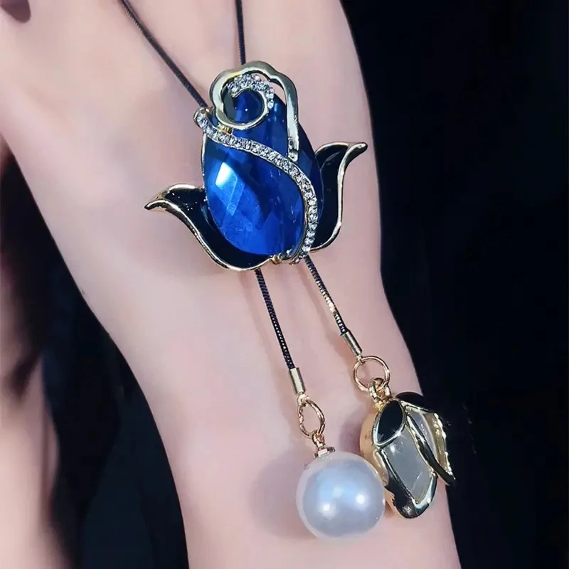 炫彩丽人新郁金香秋冬毛衣链长款卫衣时尚配饰项链