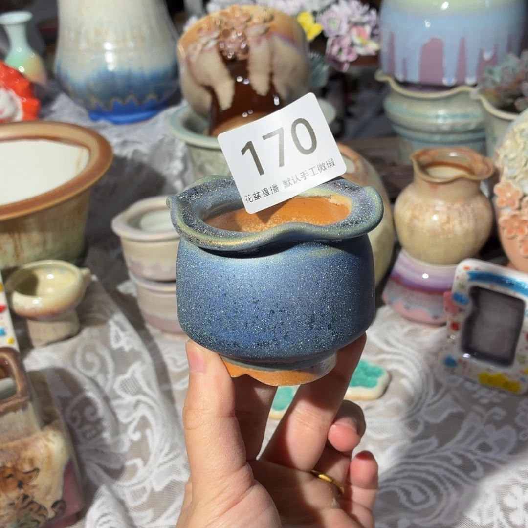 景德镇陶瓷花盆花盆炫彩