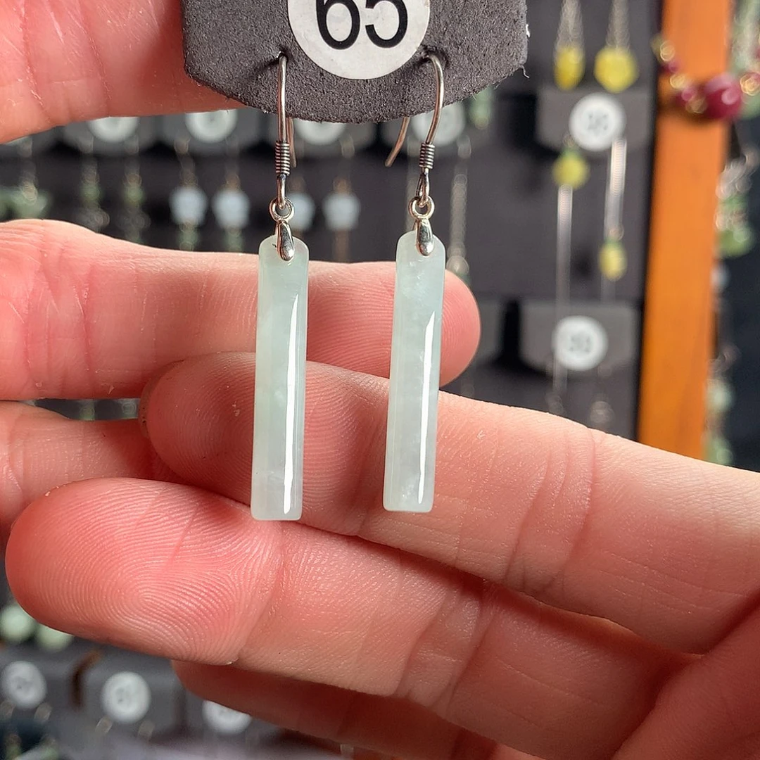 未镶嵌翡翠耳饰空**兰65