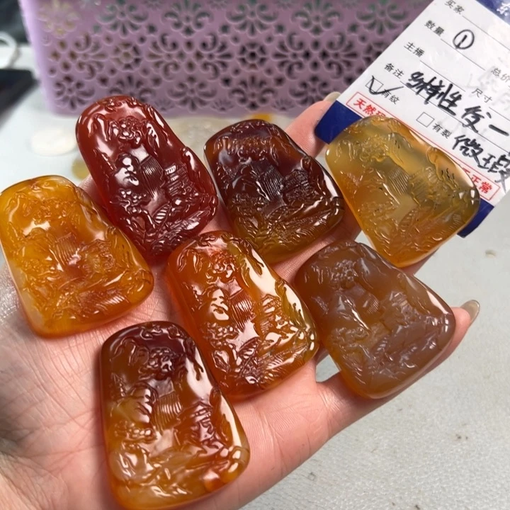 玛瑙/玉髓吊坠(不含链)未镶嵌