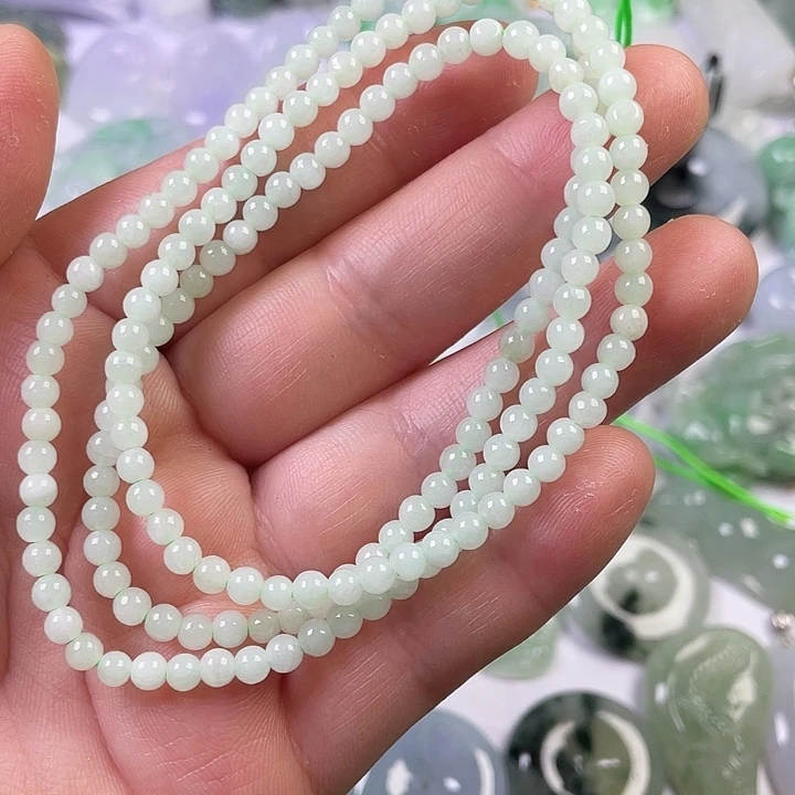 翡翠未镶嵌颈饰珠串