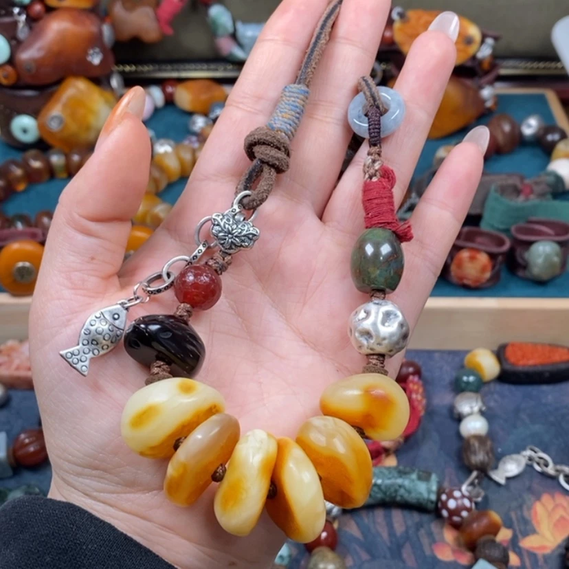 【闪购商品】蜜蜡颈饰未镶嵌项链