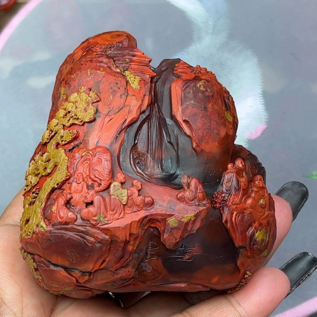 南红玛瑙未镶嵌摆件