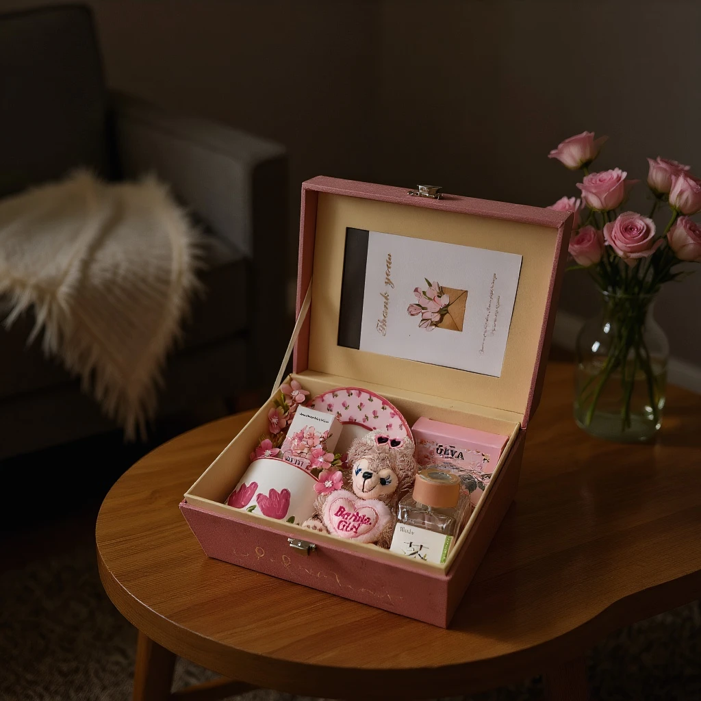 实用高级感新婚伴娘伴手礼化妆镜礼盒送朋友闺蜜姐妹团