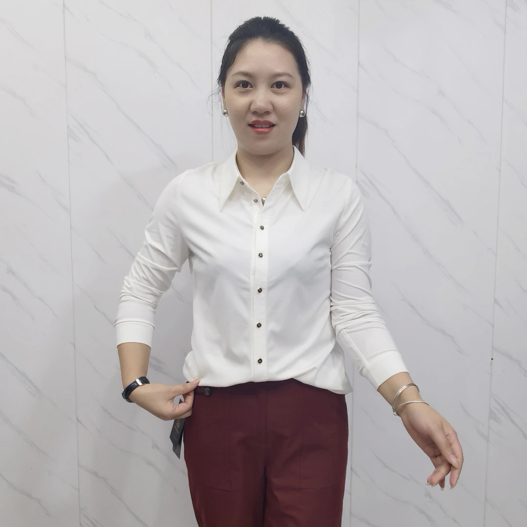 秋季新款时尚洋气百搭气质显瘦衬衣999G