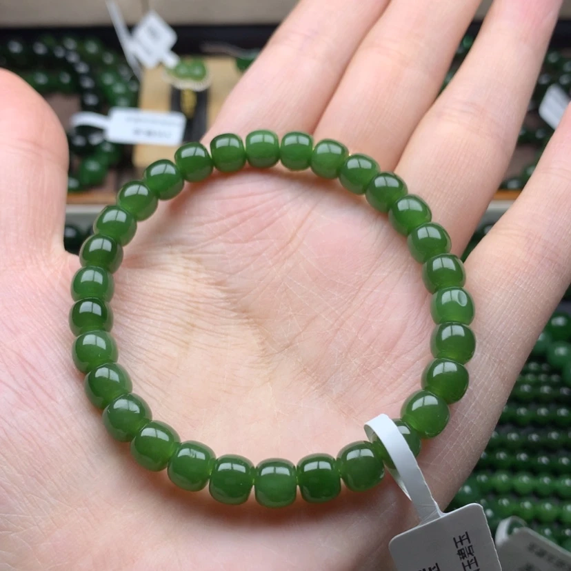 【闪购商品】未镶嵌手串和田玉（碧玉）?***】7