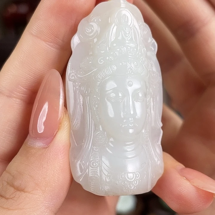 和田玉未镶嵌颈饰定制发货