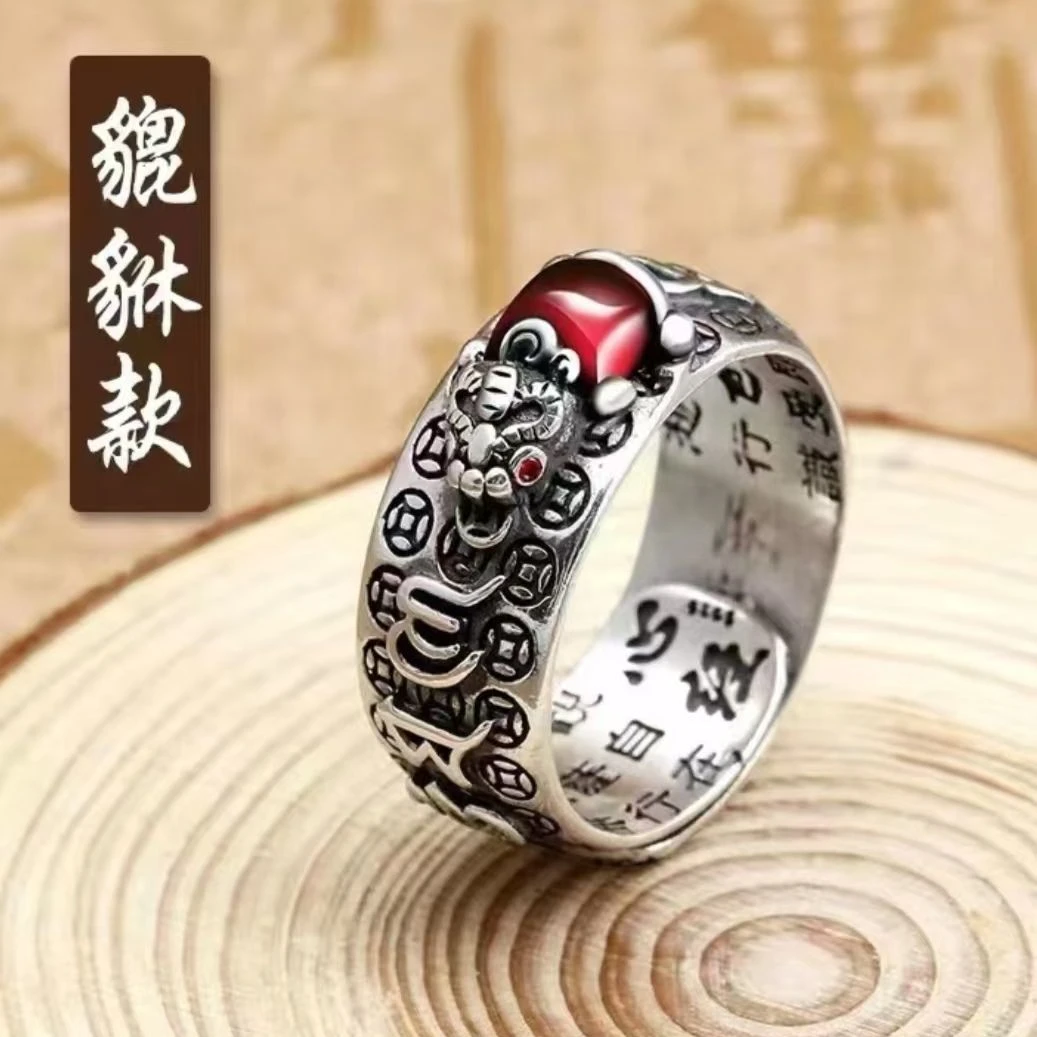 合金戒指 通用女款指环复古男士霸气素款活口民族风手工商品图