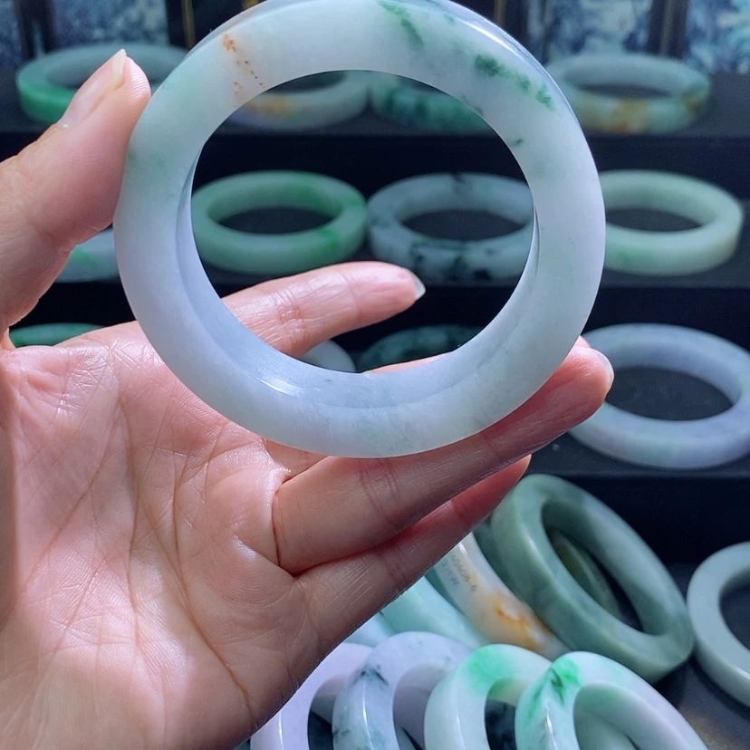 【闪购商品】定制翡翠手镯未镶嵌金*
