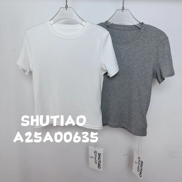 【SHUTIAO】2024秋冬：新款小众设计款T恤A25A00635