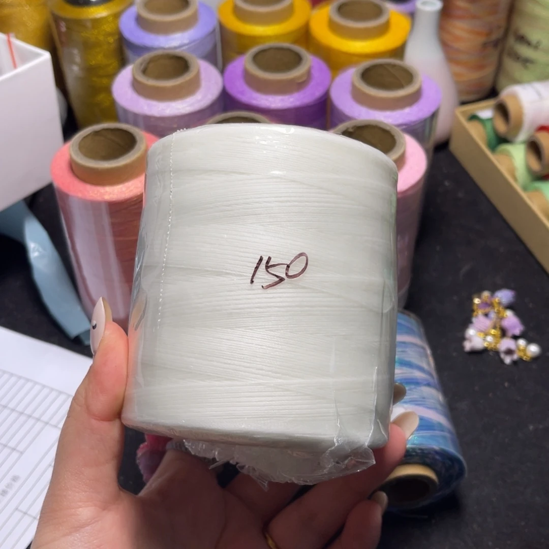 衔***还腈纶0.35高端圆蜡纯色400g白色