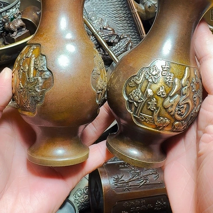铜器摆件收收藏藏