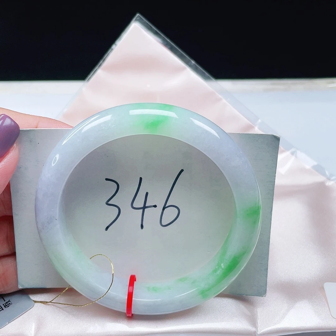 翡翠未镶嵌手镯缅甸翡翠57+