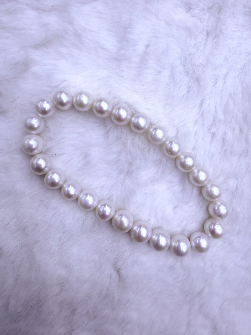 【弹力绳款】7-8mm天然淡水无核珍珠手链气质时尚百搭简约经典