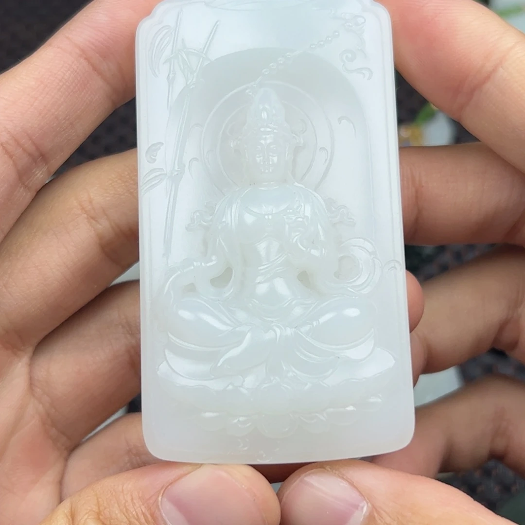 羊***哥和田玉未镶嵌挂件