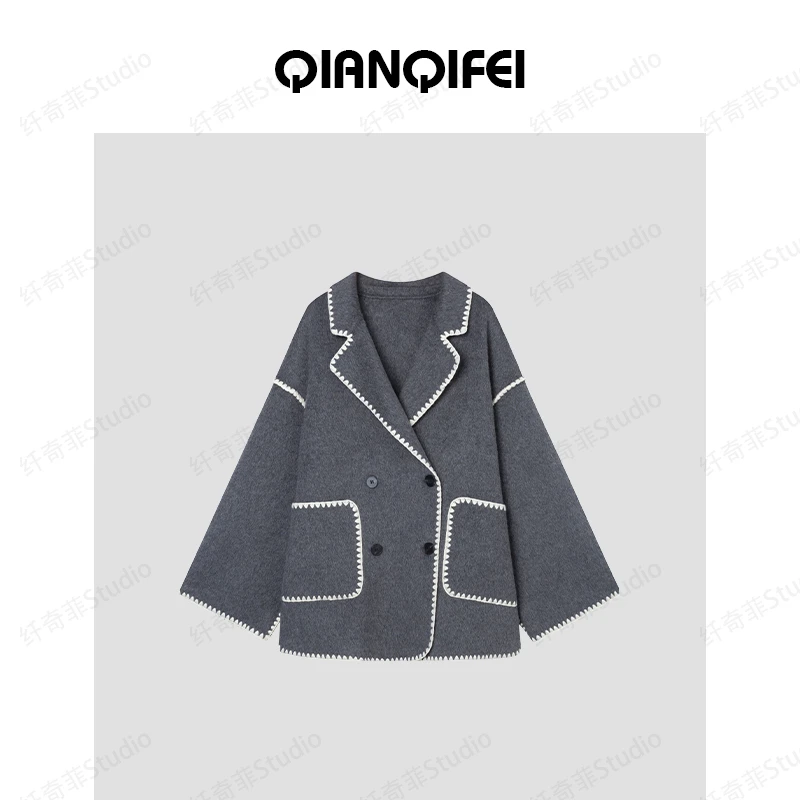 新款高级感重工花边宽松大衣 81070-D3AB44939A