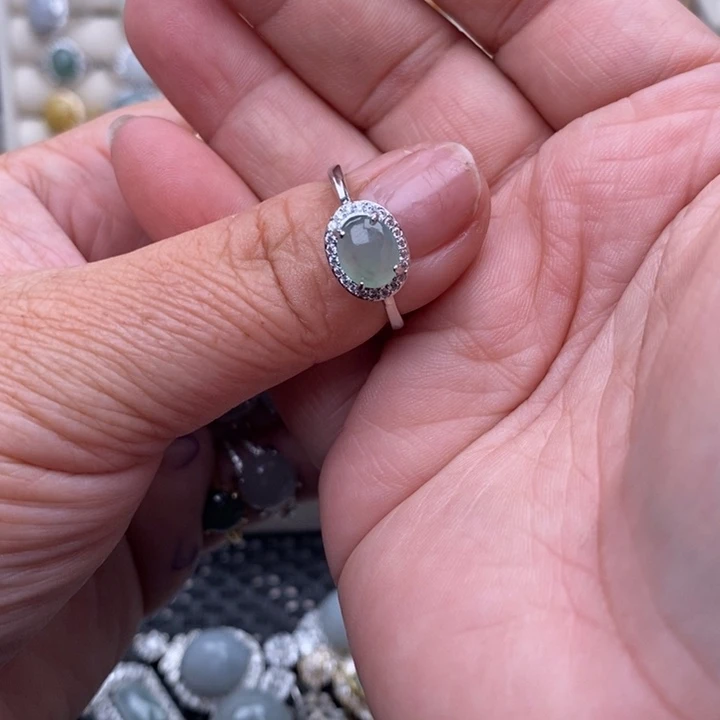 未镶嵌戒指翡翠煎***_缅甸