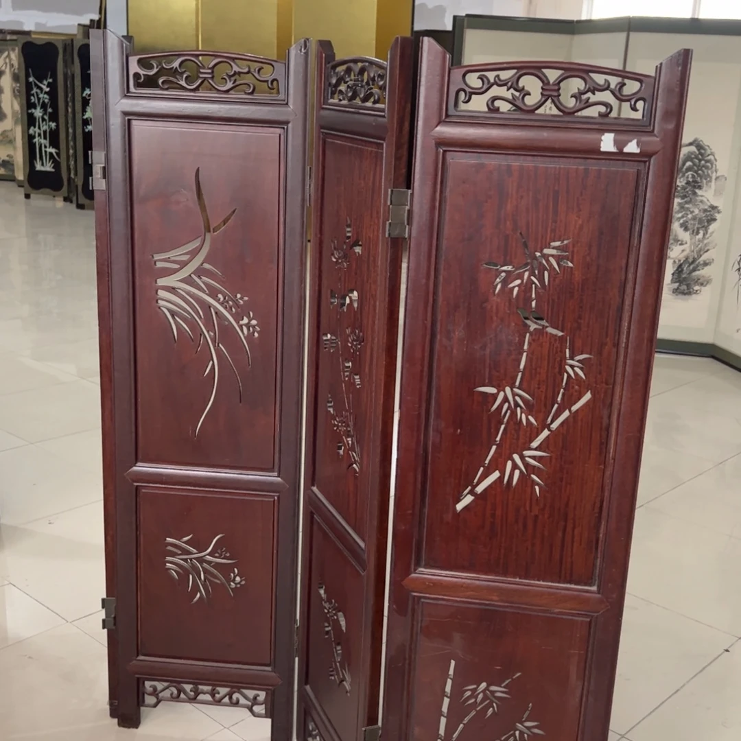 绘画屏风框画茶空间设计